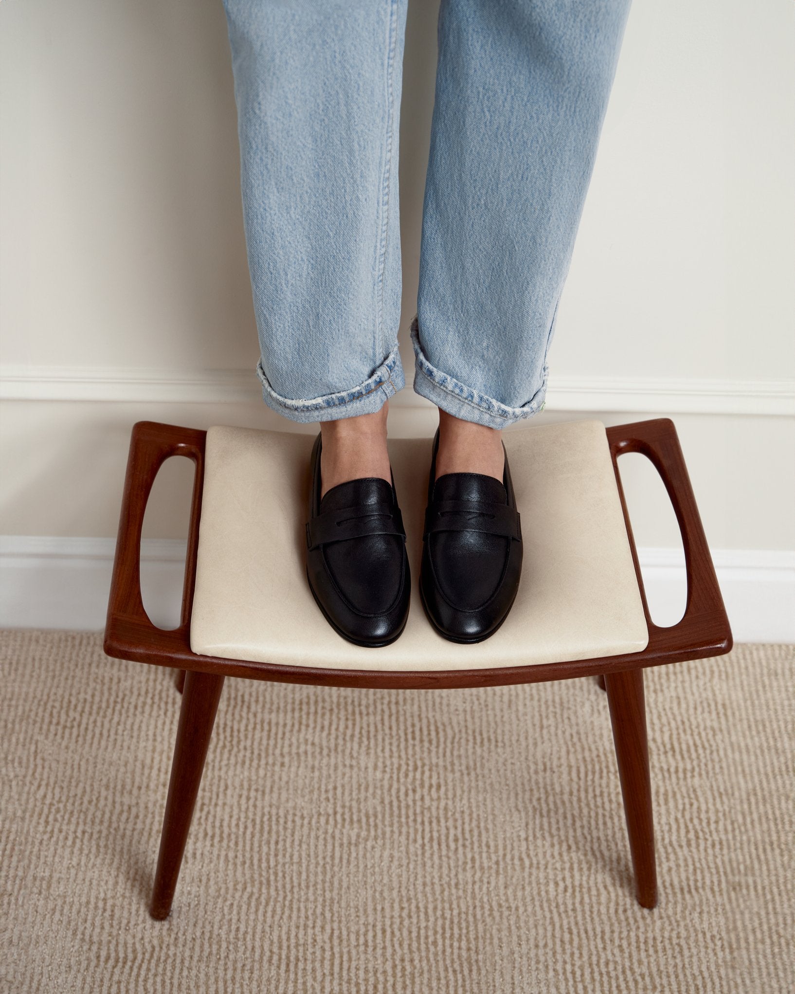 Лоферы Farley Leather Black