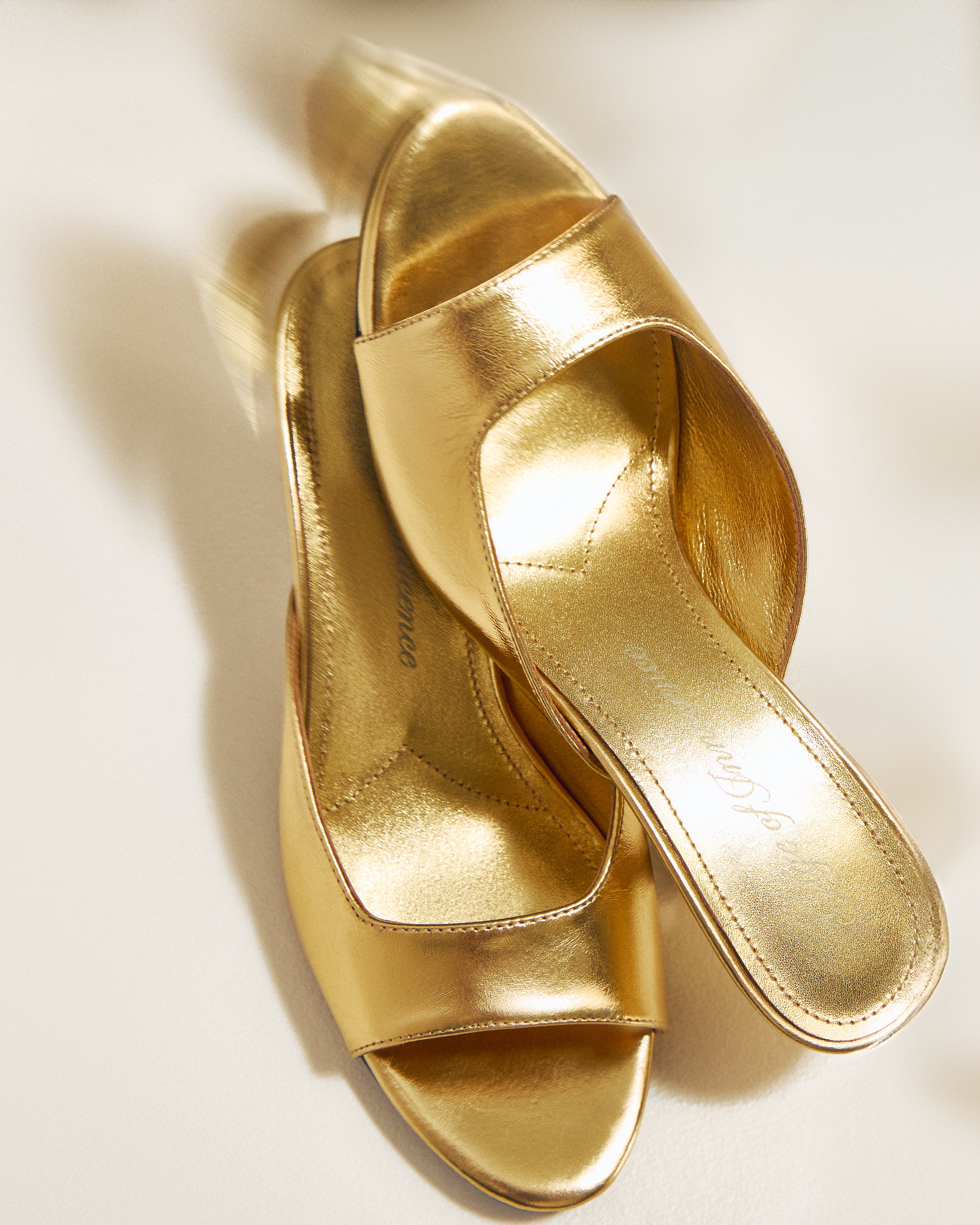 Мюли Felicity Leather Gold