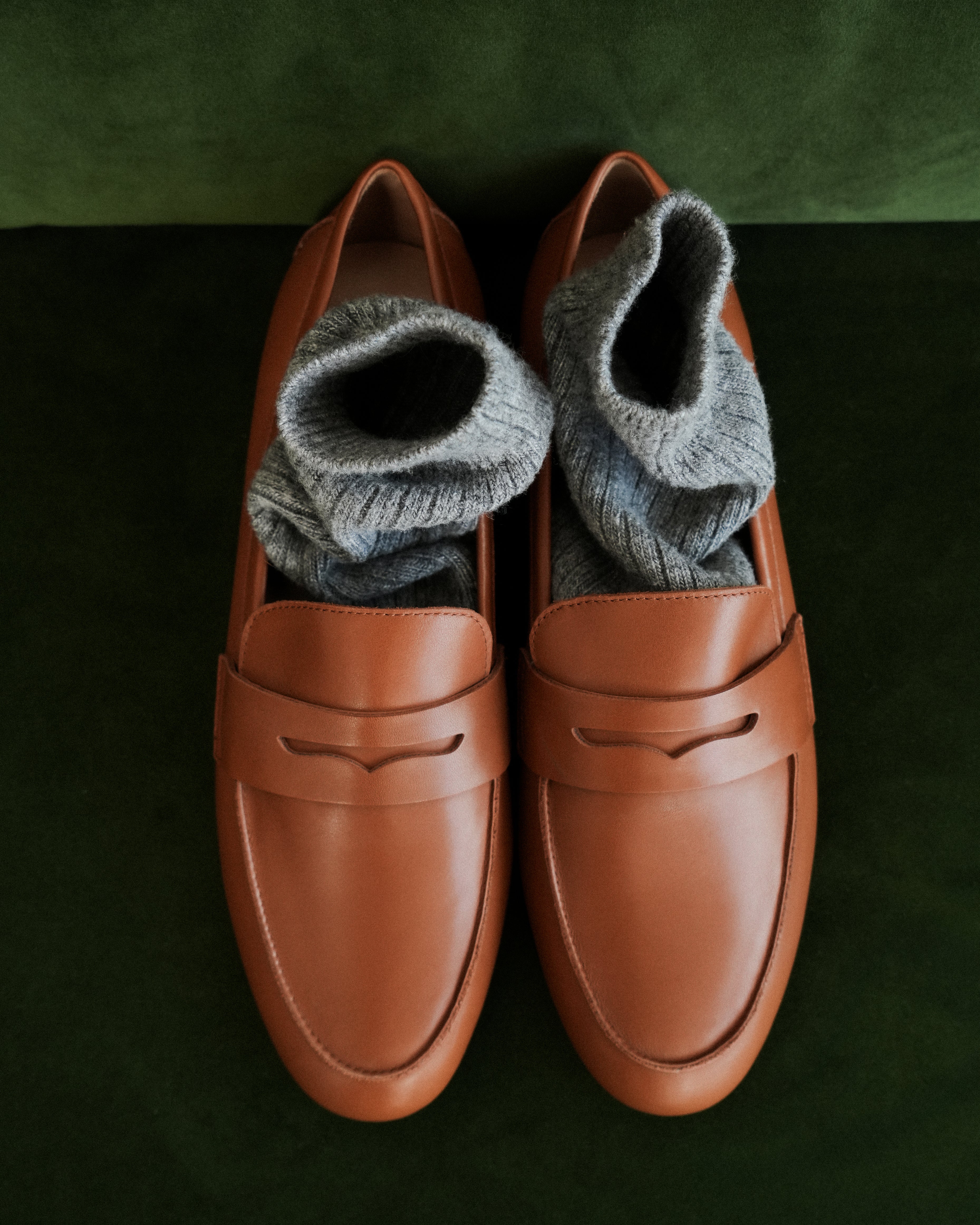 Лоферы Farley Leather Camel