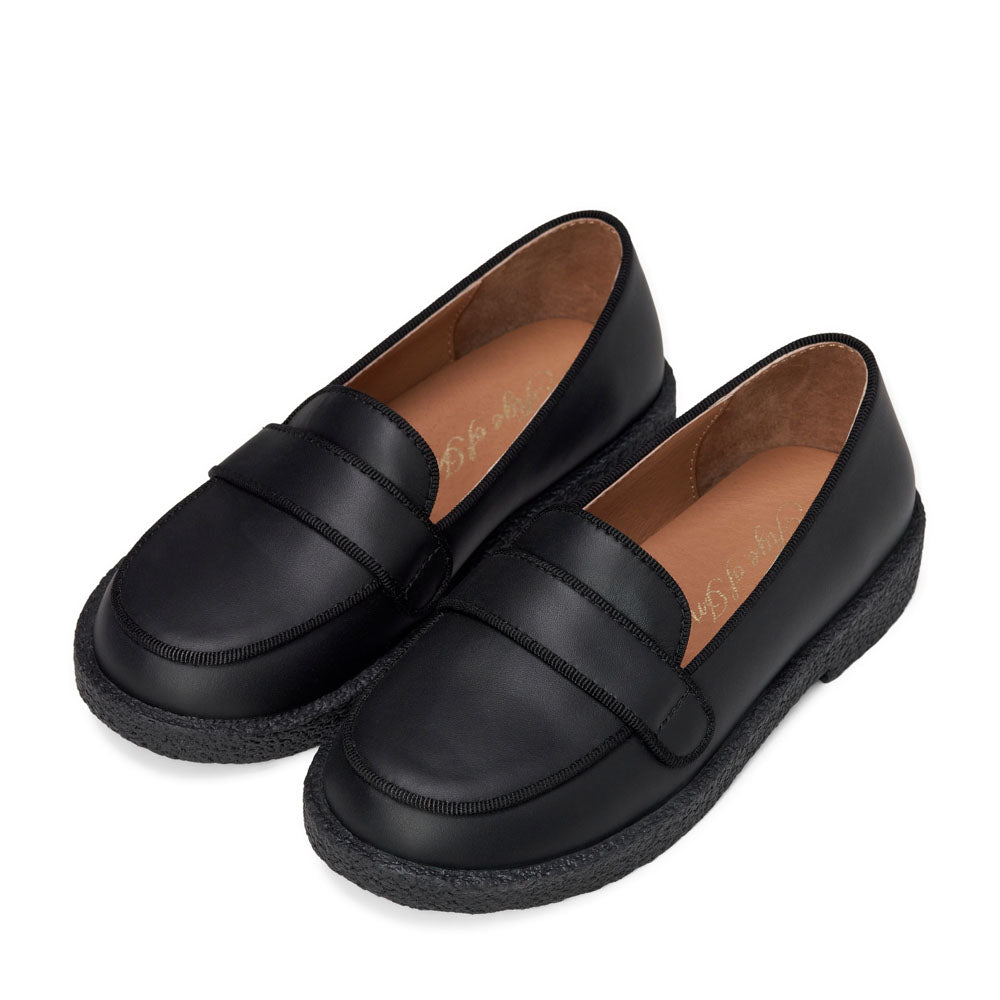 Лоферы Bobby Leather Black