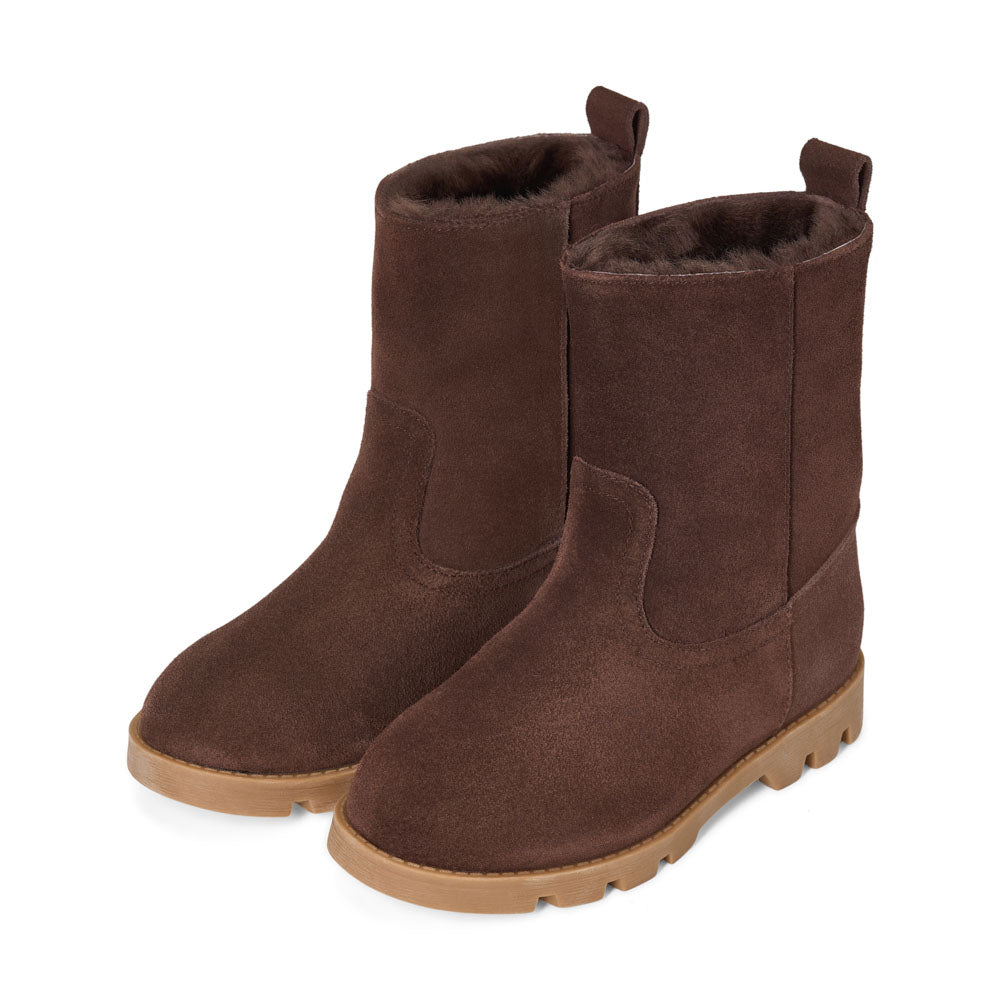 Сапожки Carine Suede Chocolate