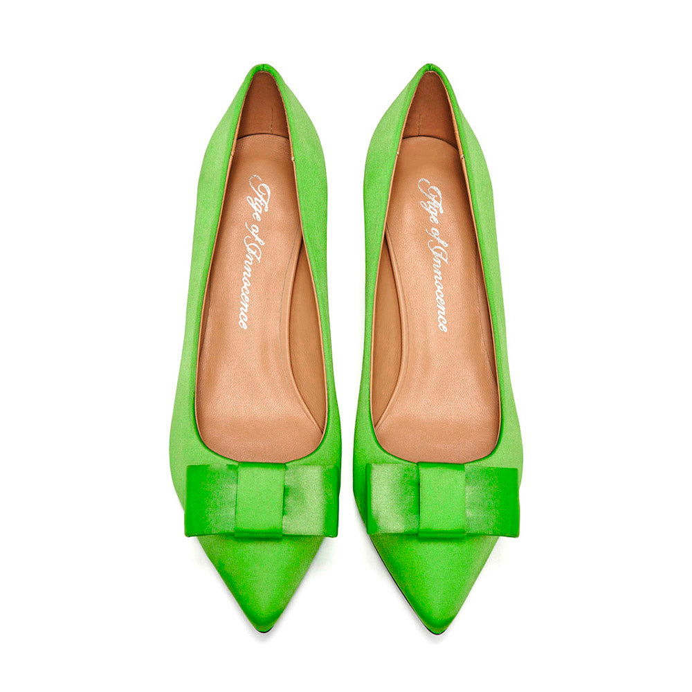 Туфли Jacqueline Satin Green