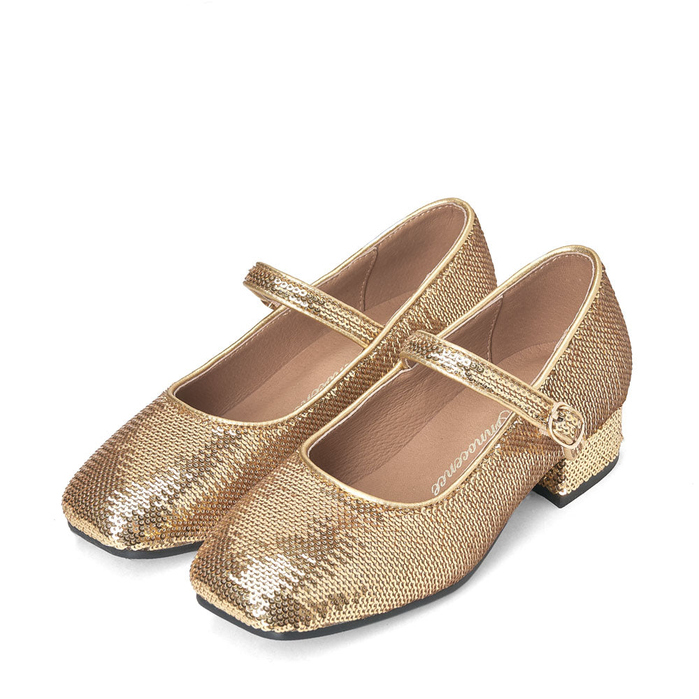 Туфли Agnese Sequins Gold