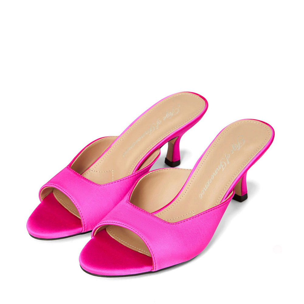 Мюли Felicity Satin Fuchsia