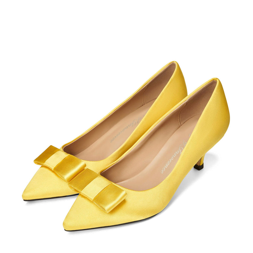 Туфли Jacqueline Satin Yellow