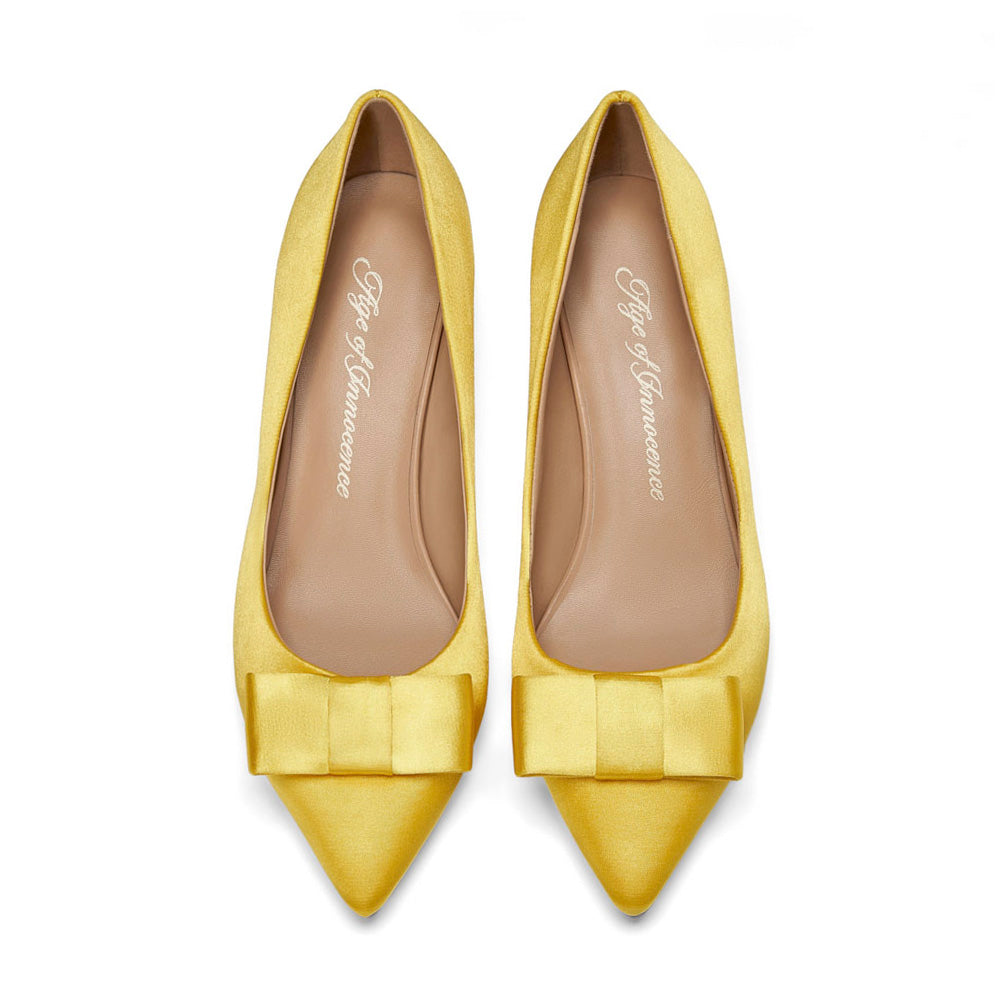 Туфли Jacqueline Satin Yellow