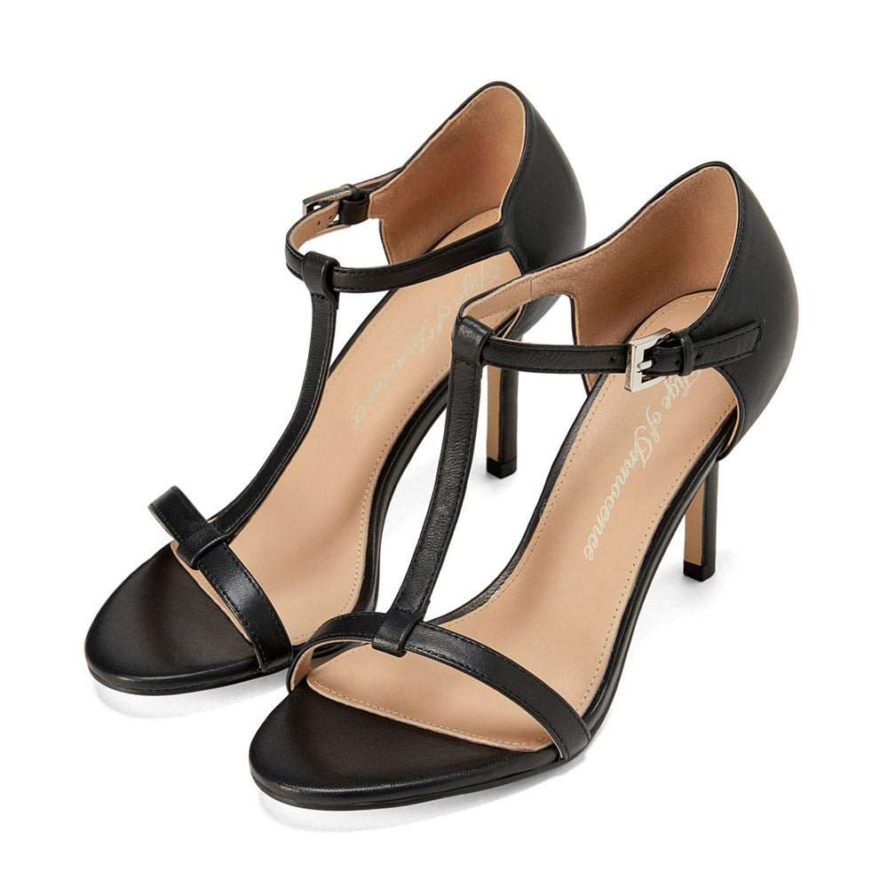 Черные босоножки на каблуке Catalina Black от Age of Innocence.