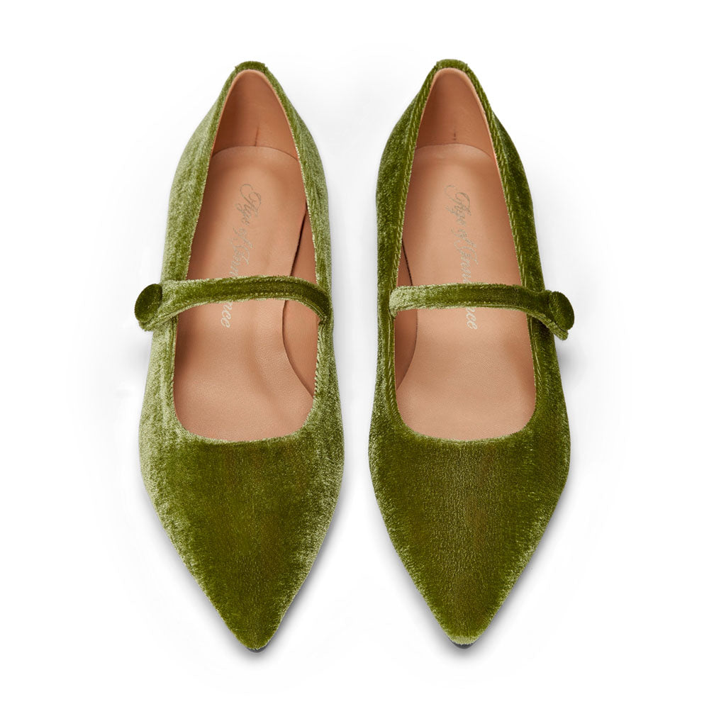 Туфли Thea Velvet Green