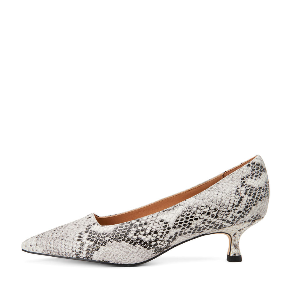Туфли Andrea Snake Print White/Black