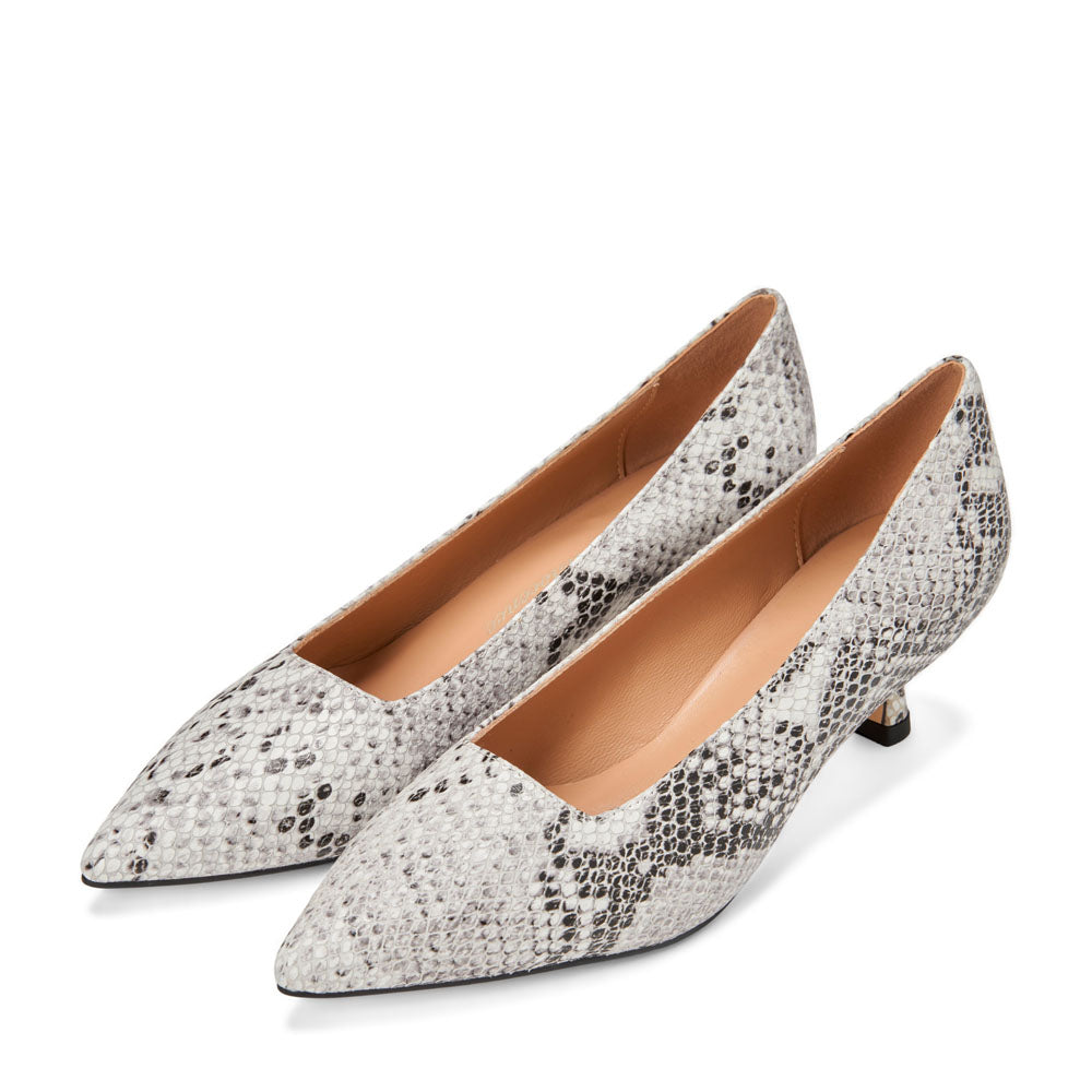 Туфли Andrea Snake Print White/Black