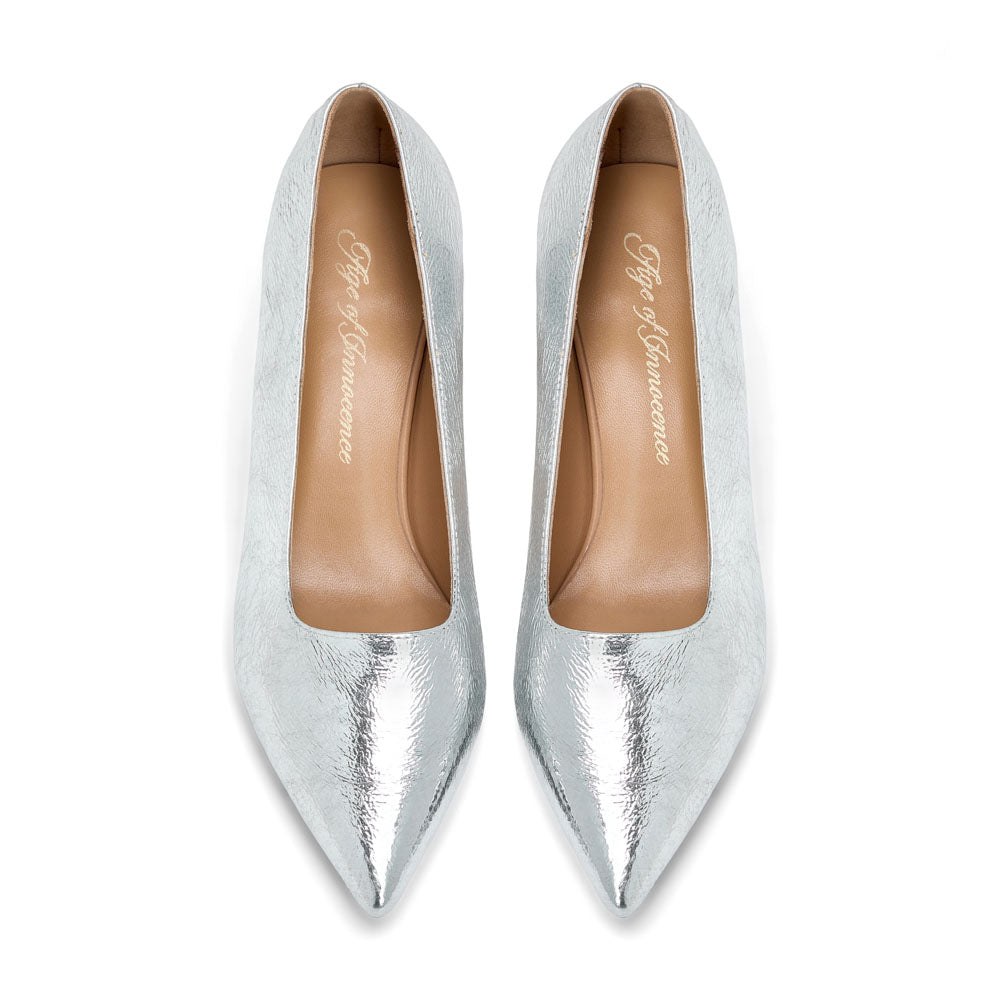 Туфли Andrea Leather Silver