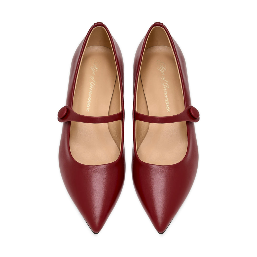Туфли Thea Leather Burgundy