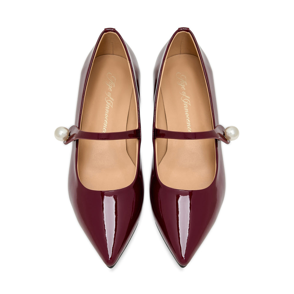 Туфли Thea Pearl Burgundy