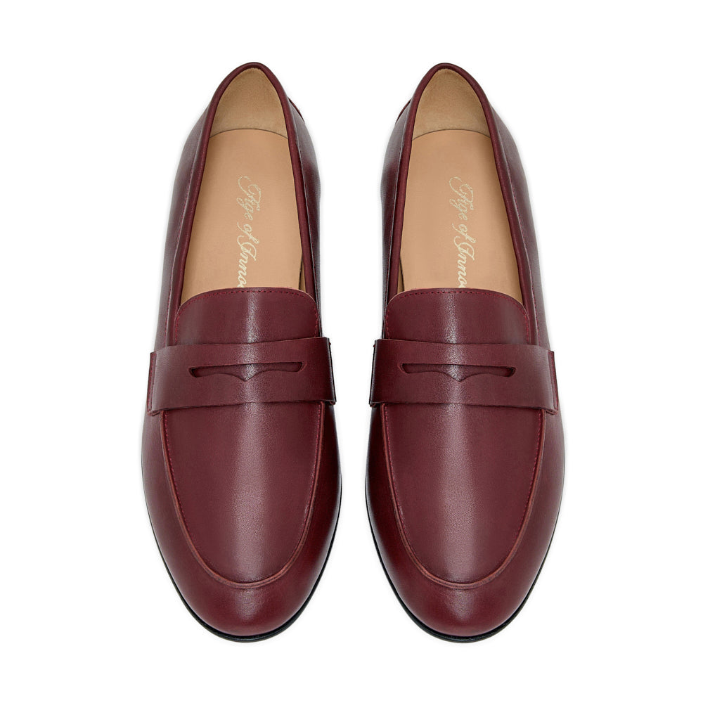 Лоферы Farley Leather Burgundy