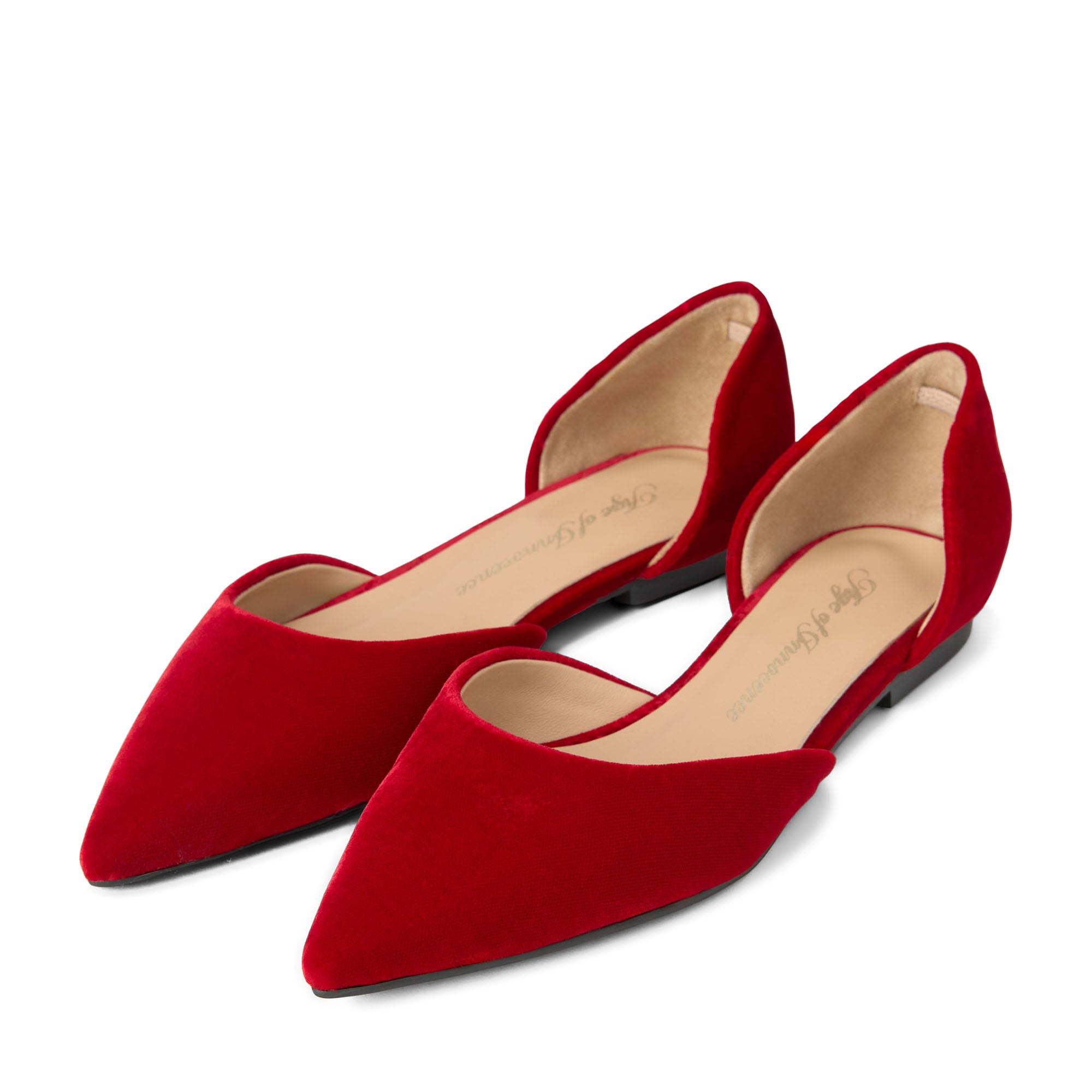 Туфли Sandra Velvet Red