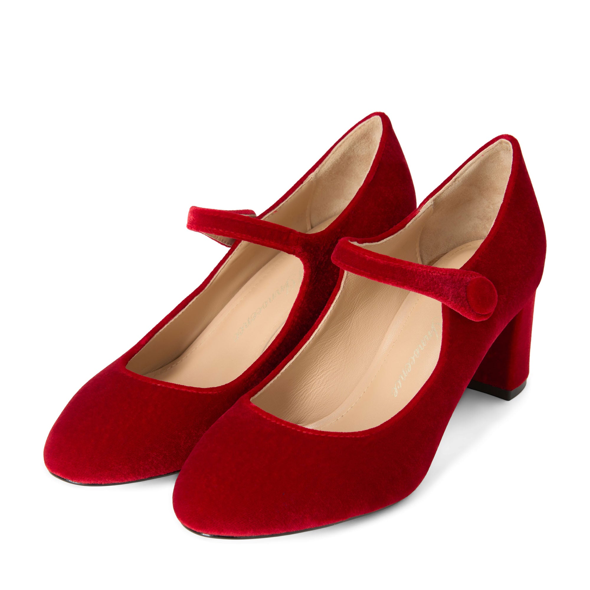 Туфли Gemma Velvet Red