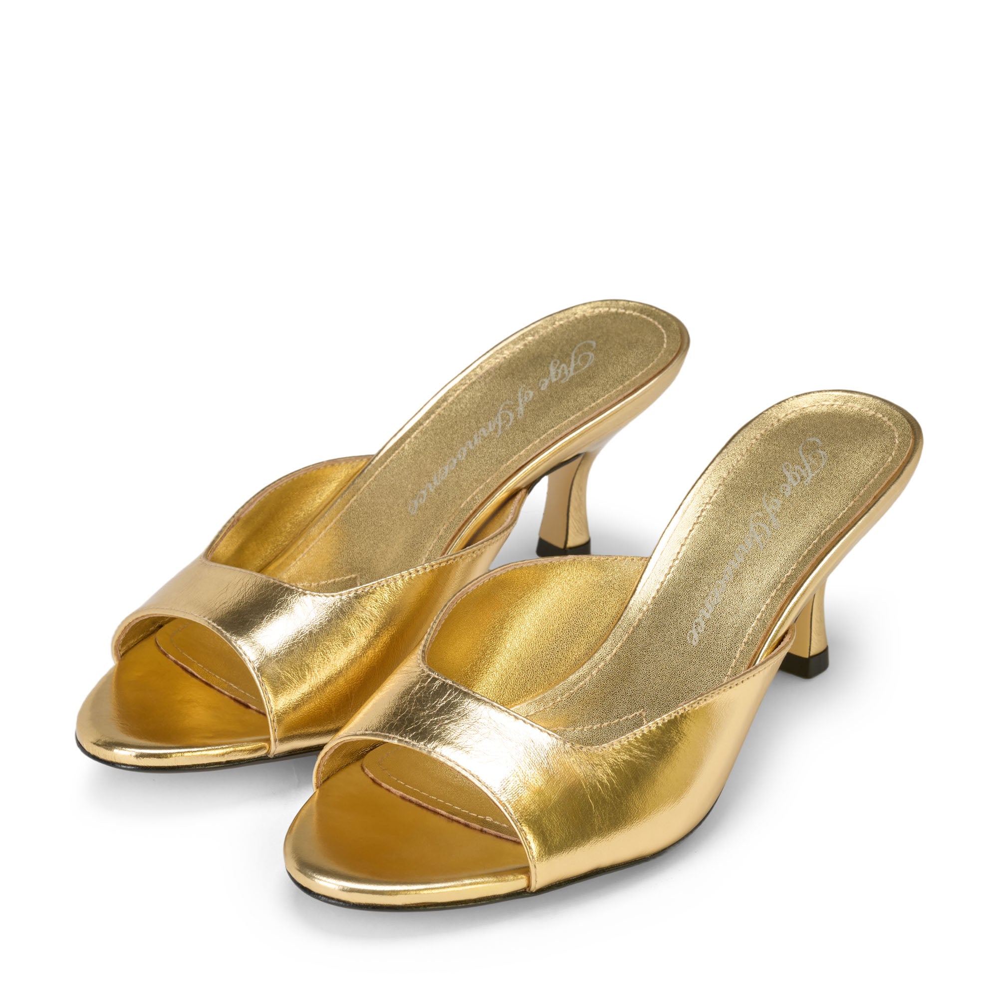 Мюли Felicity Leather Gold