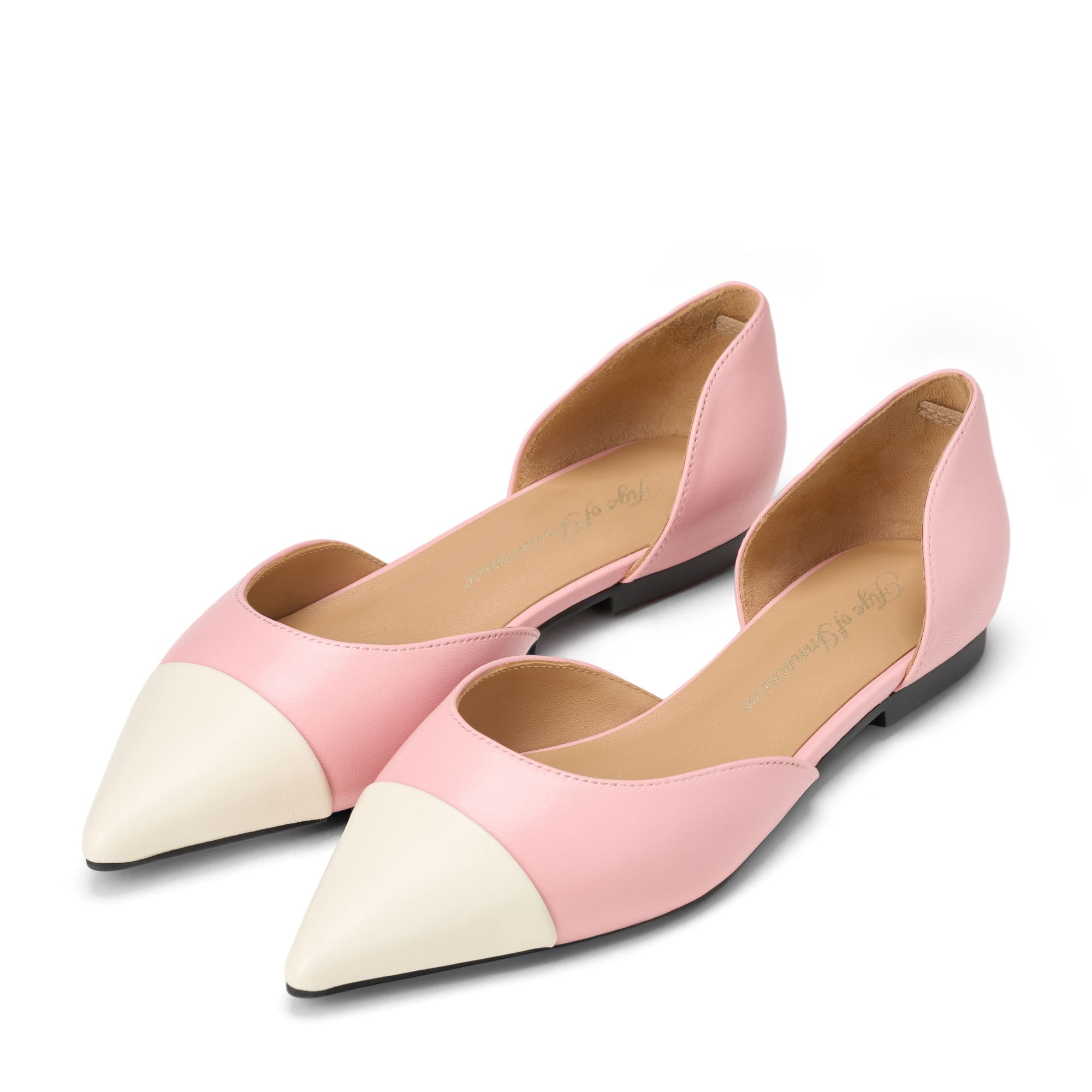 Туфли Sandra Leather Pink/White