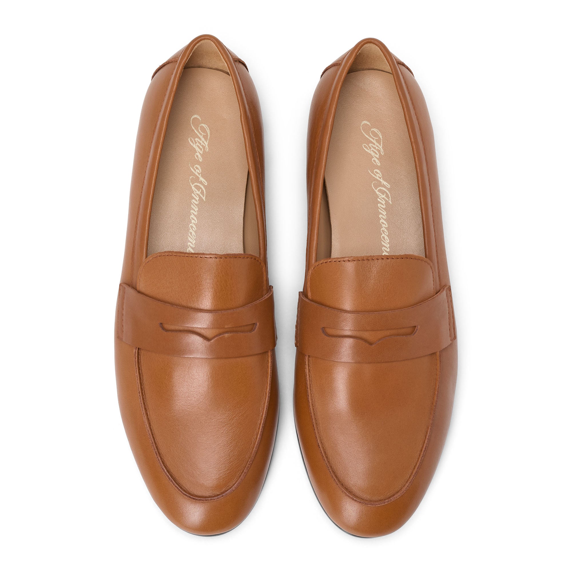 Лоферы Farley Leather Camel