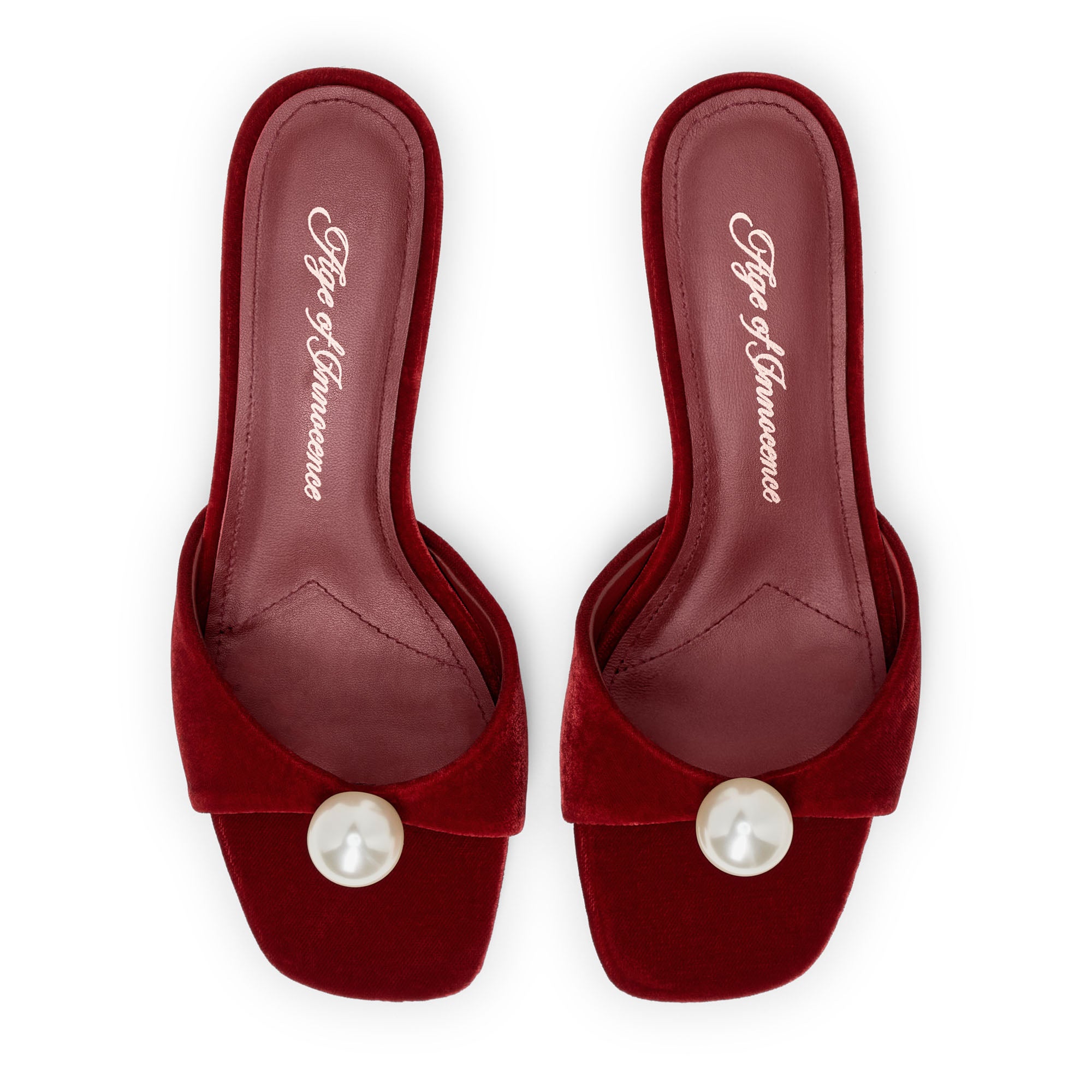 Мюли Sybil Velvet Red