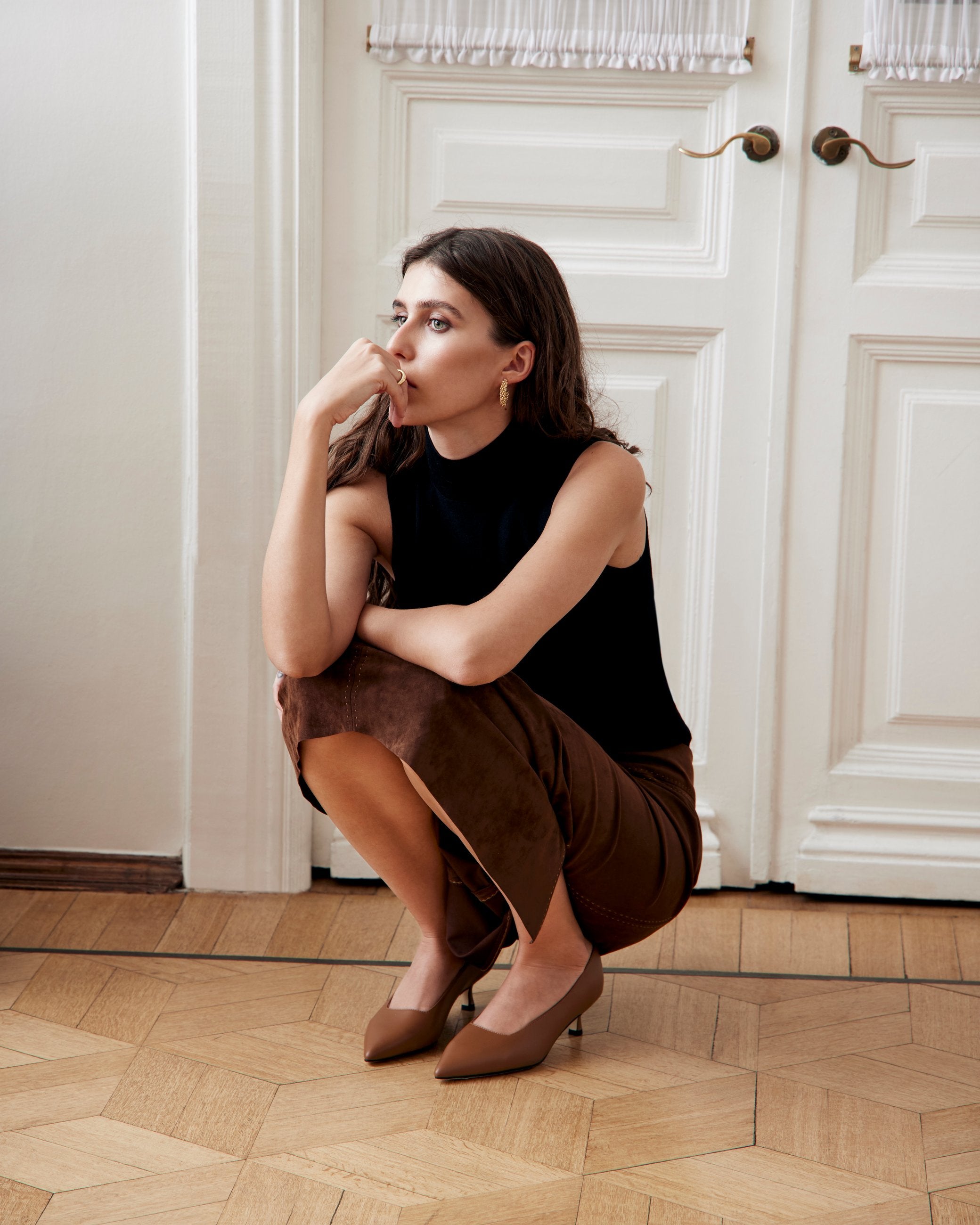 Туфли Andrea Leather Camel