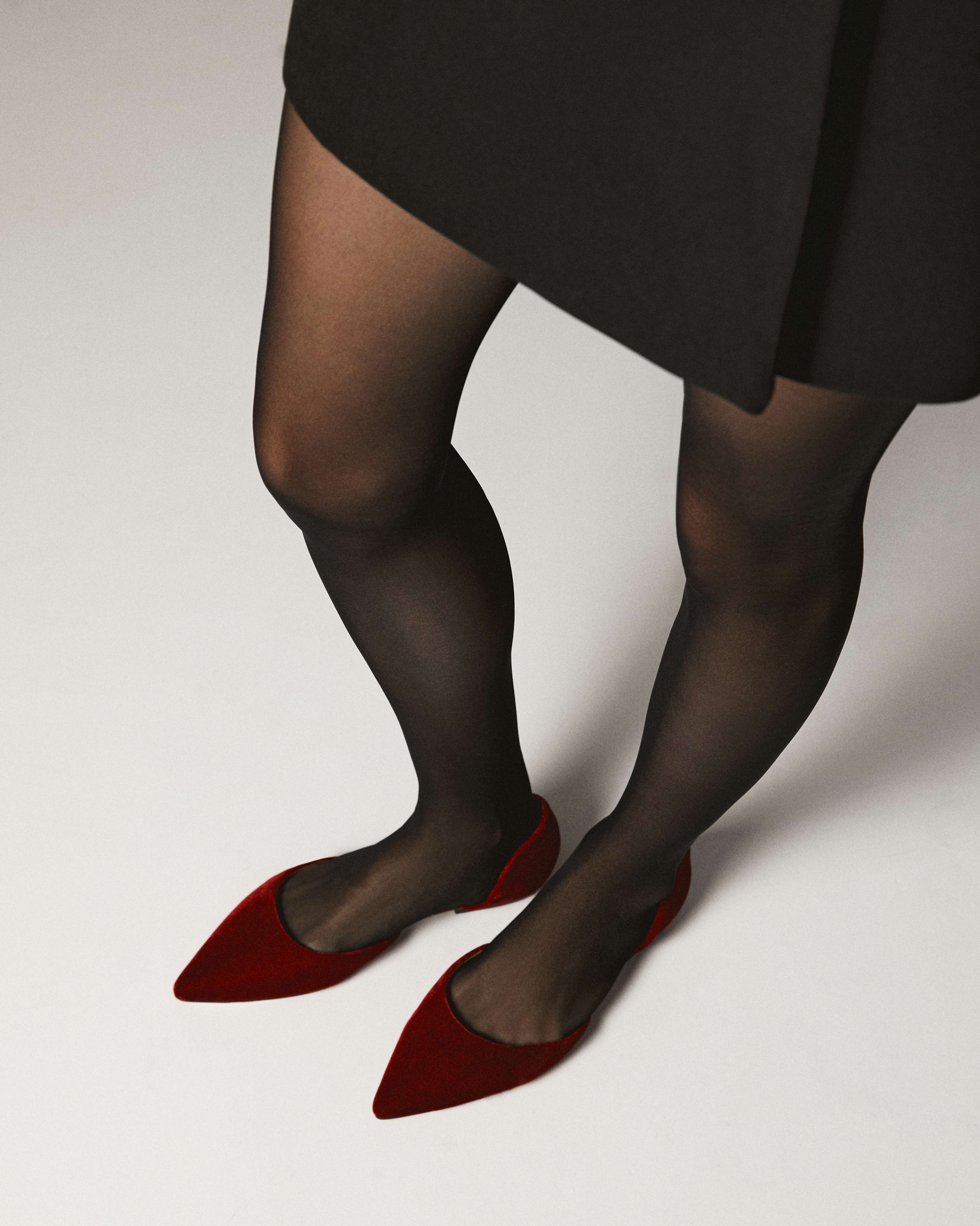 Туфли Sandra Velvet Red