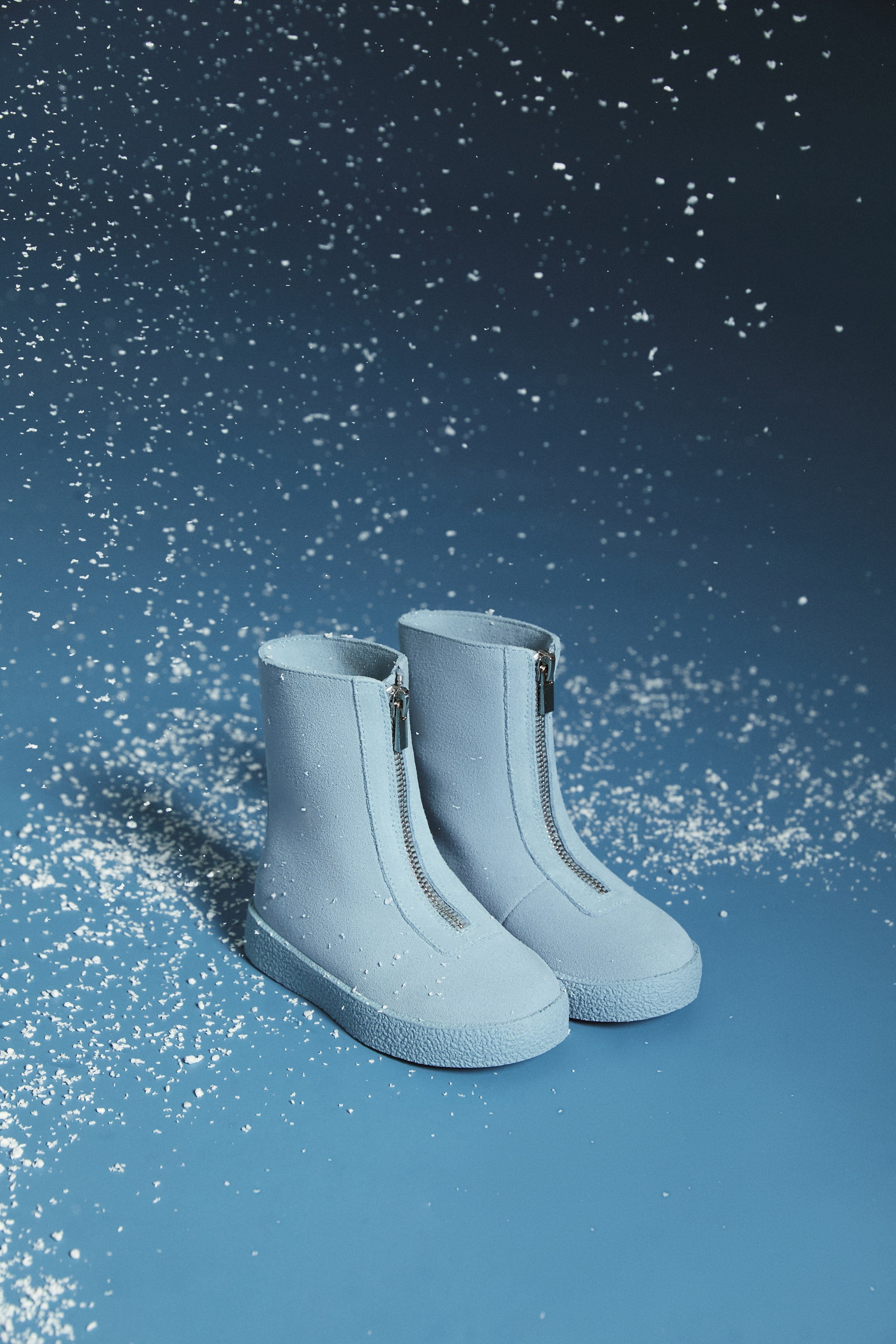 Сапожки Leah Suede High Blue