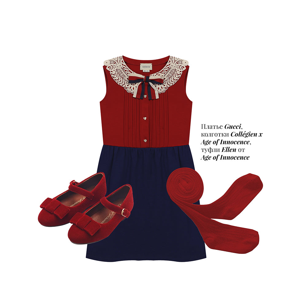 Туфли Ellen Velvet Red