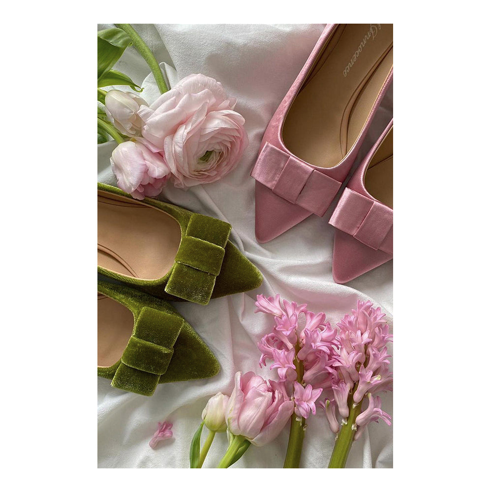 Туфли Jacqueline Velvet Green