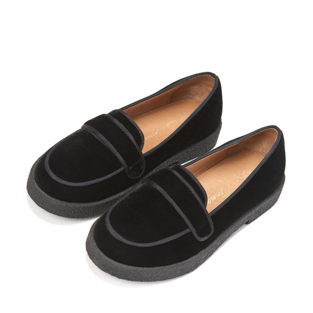 Лоферы Bobby Velvet Black