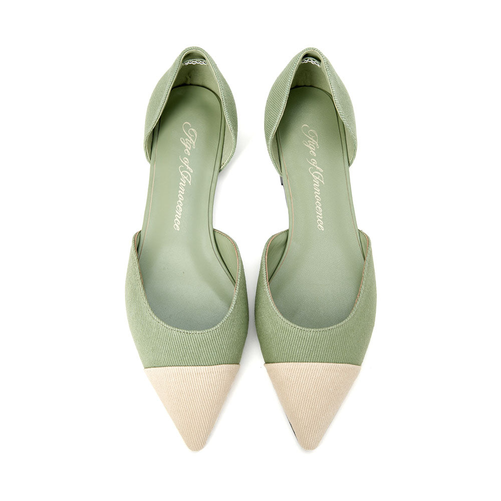 Туфли Sandra Canvas Khaki/Beige