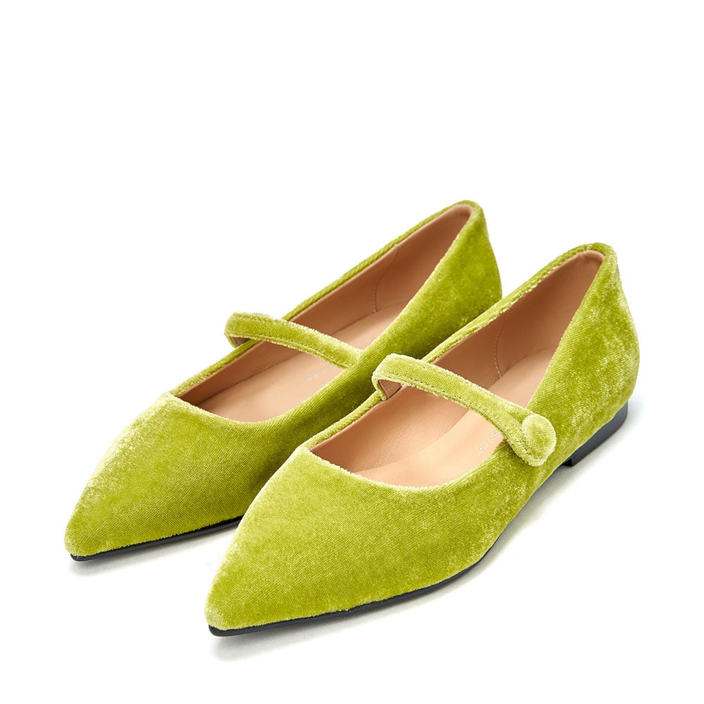 Туфли Thea Velvet Light Green
