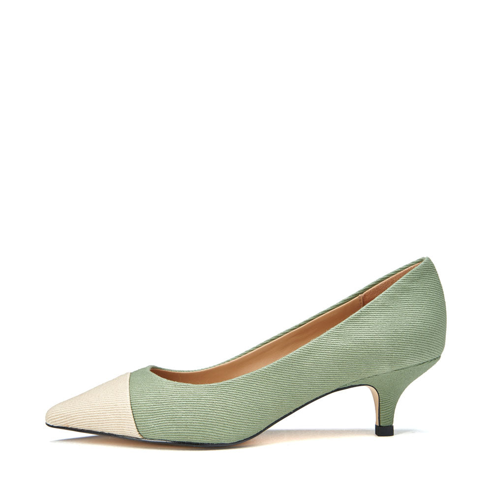 Туфли Juliette Canvas Khaki/Beige