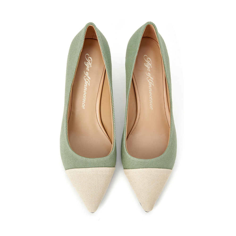 Туфли Juliette Canvas Khaki/Beige