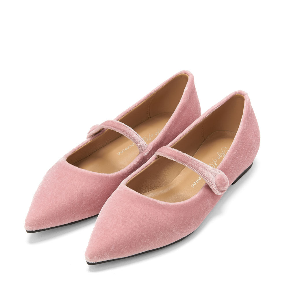 Туфли Thea Velvet Dark Pink