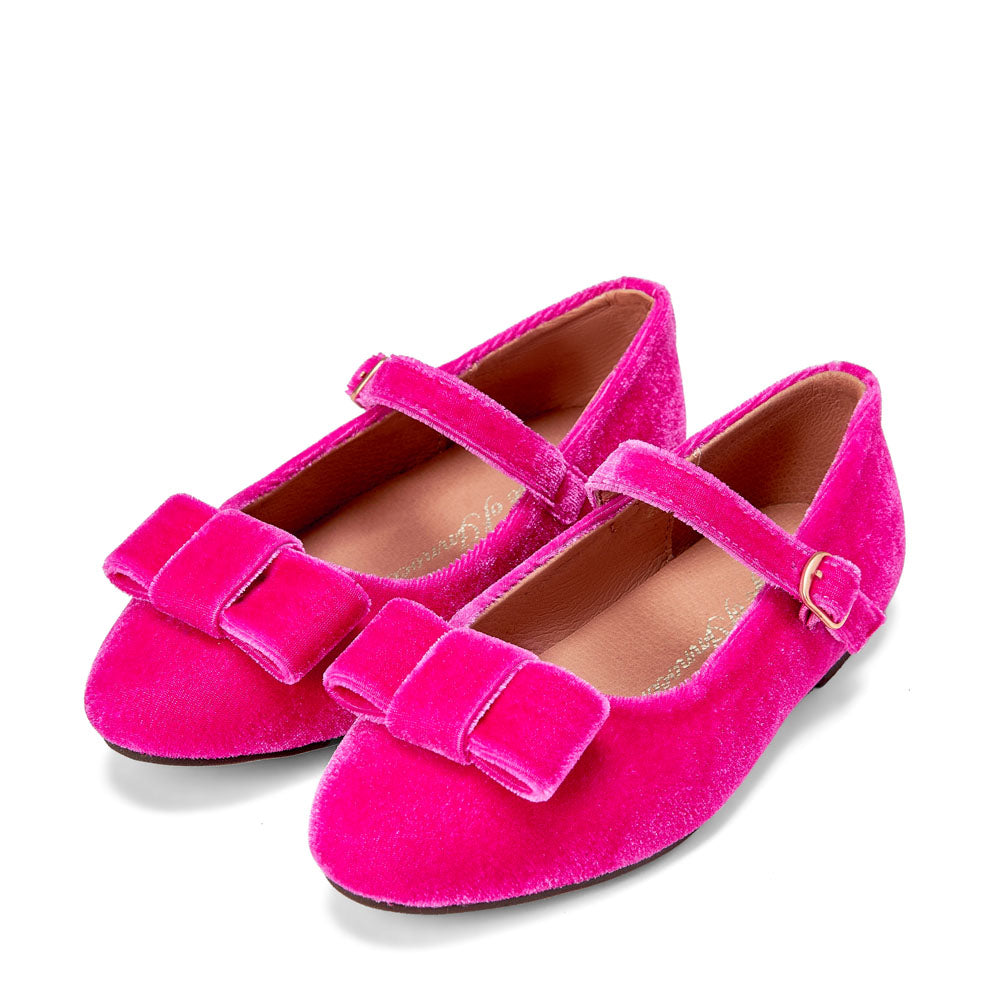 Туфли Ellen Velvet Fuchsia