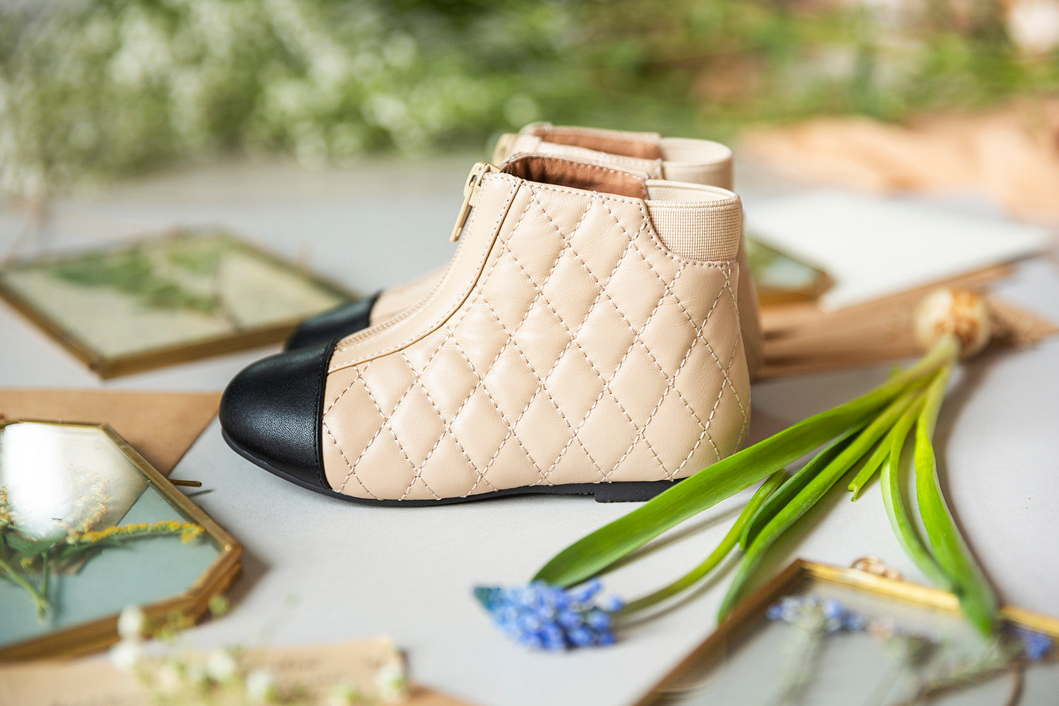 Ботинки Nicole Beige/Black