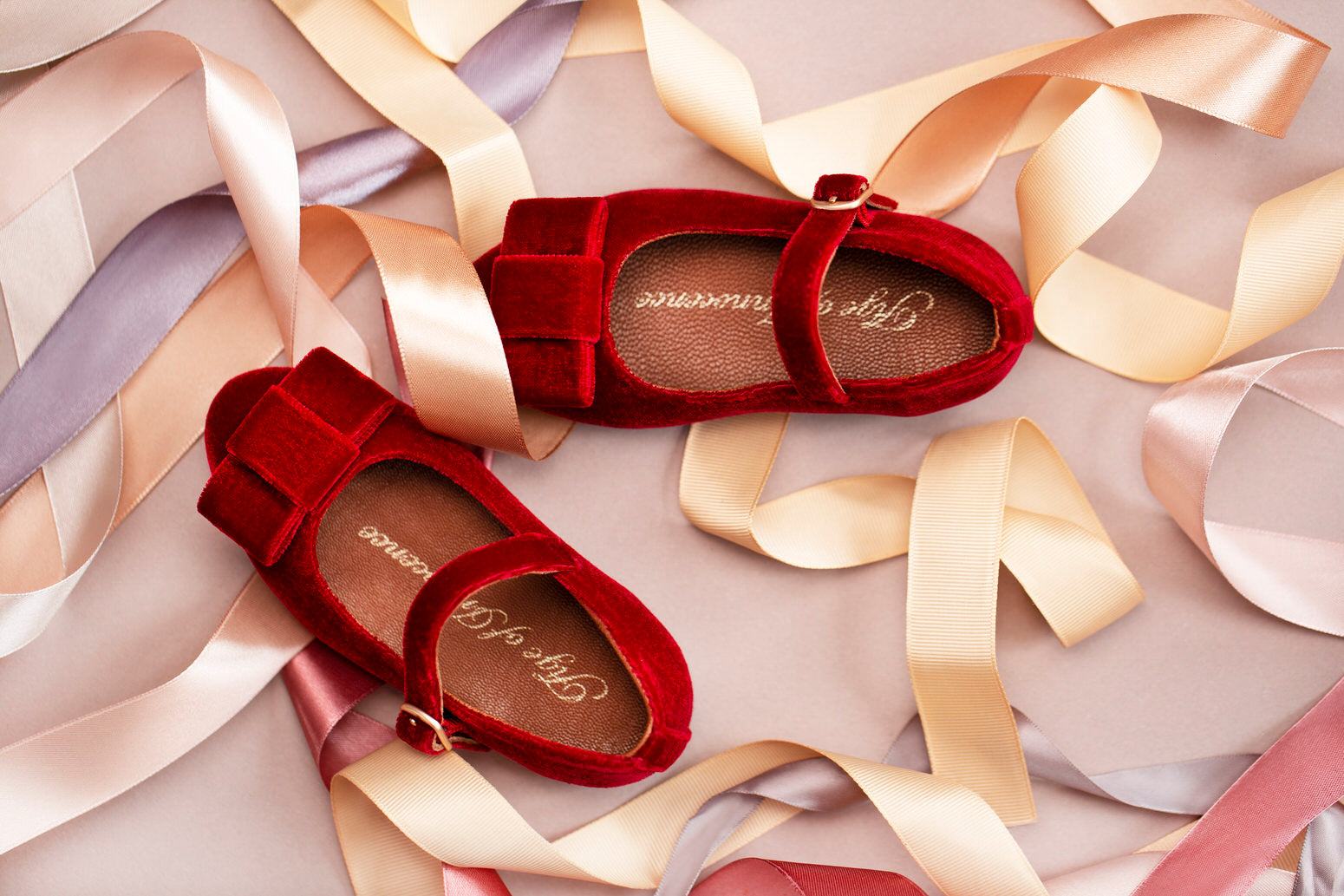 Туфли Ellen Velvet Red