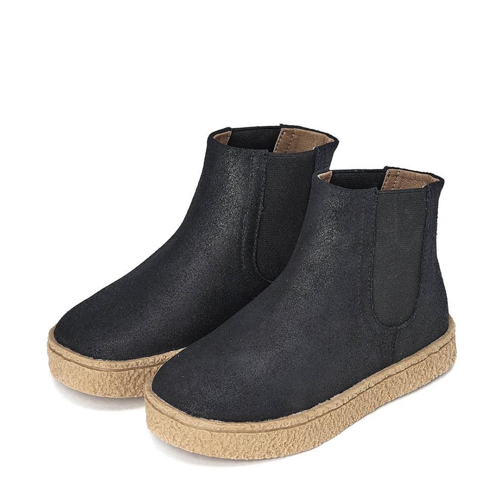 Детские ботинки для мальчиков Harry чёрные кожаные || GENTS by Age of Innocence