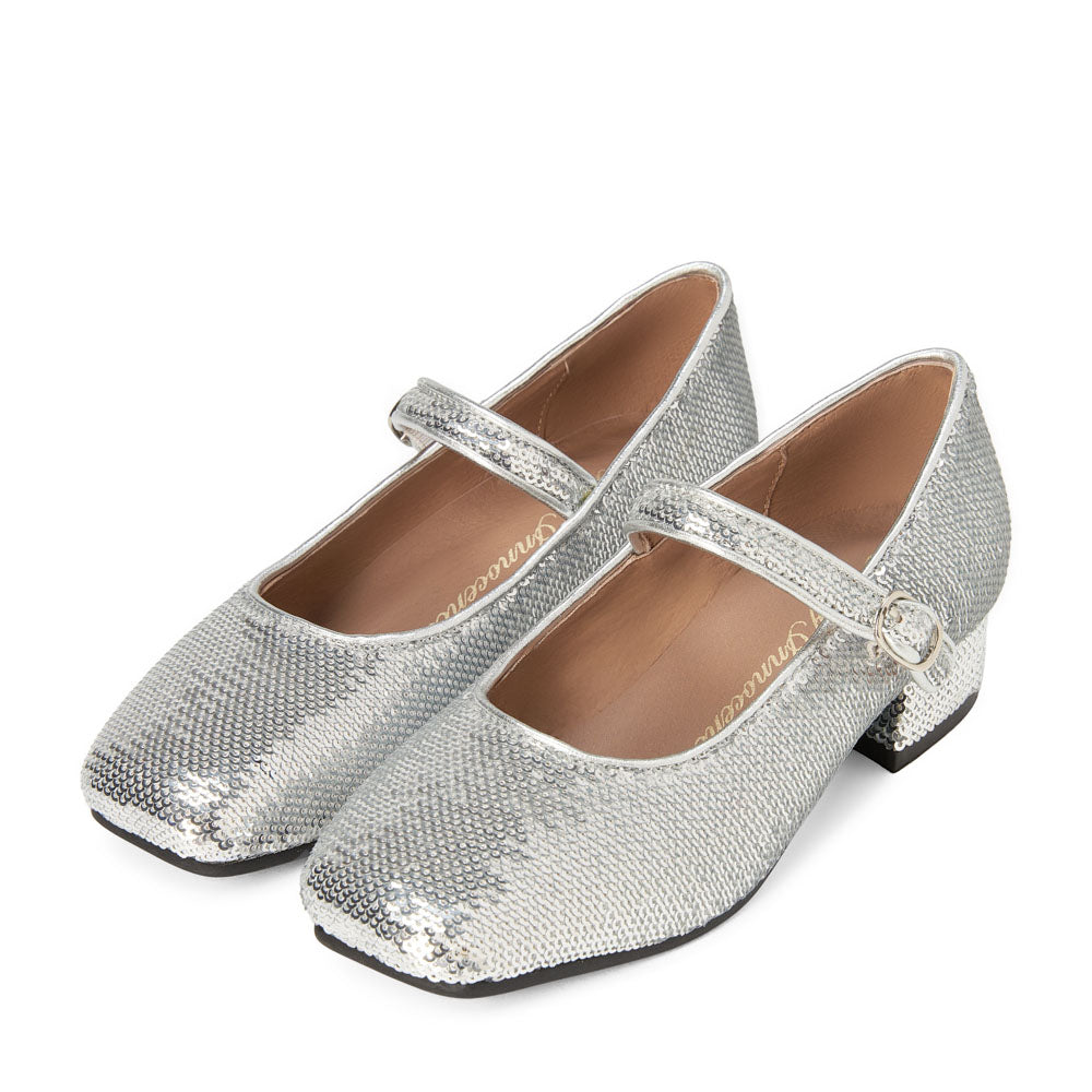 Туфли Agnese Sequins Silver