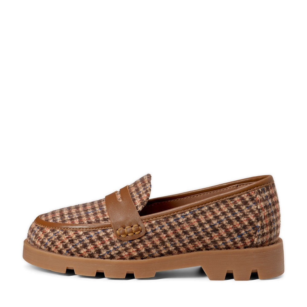 Лоферы Paula Plaid Brown