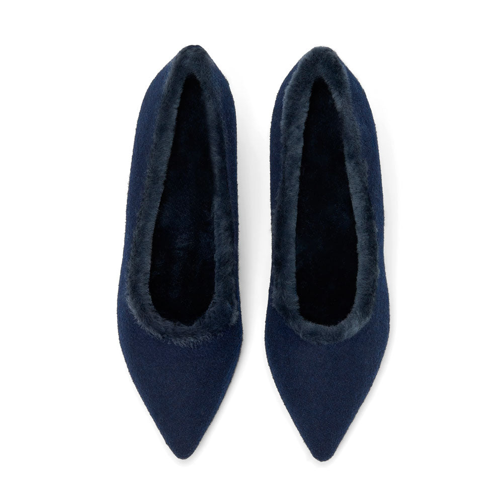 Туфли Juliette Wool Navy