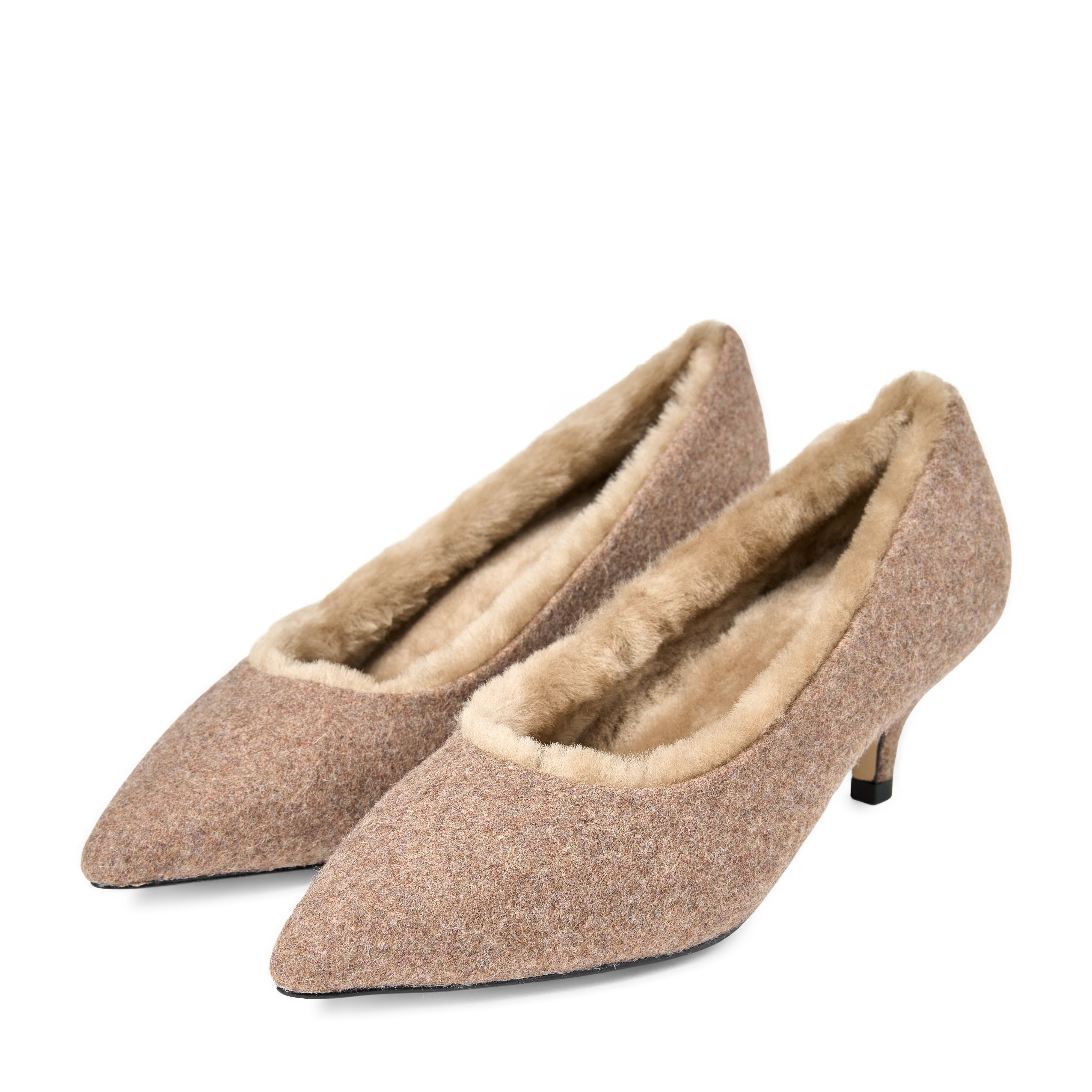 Туфли Juliette Wool Dark Beige