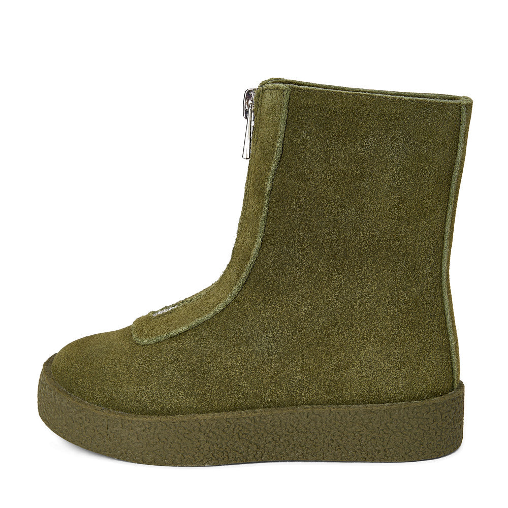 Сапожки Leah Suede High Khaki