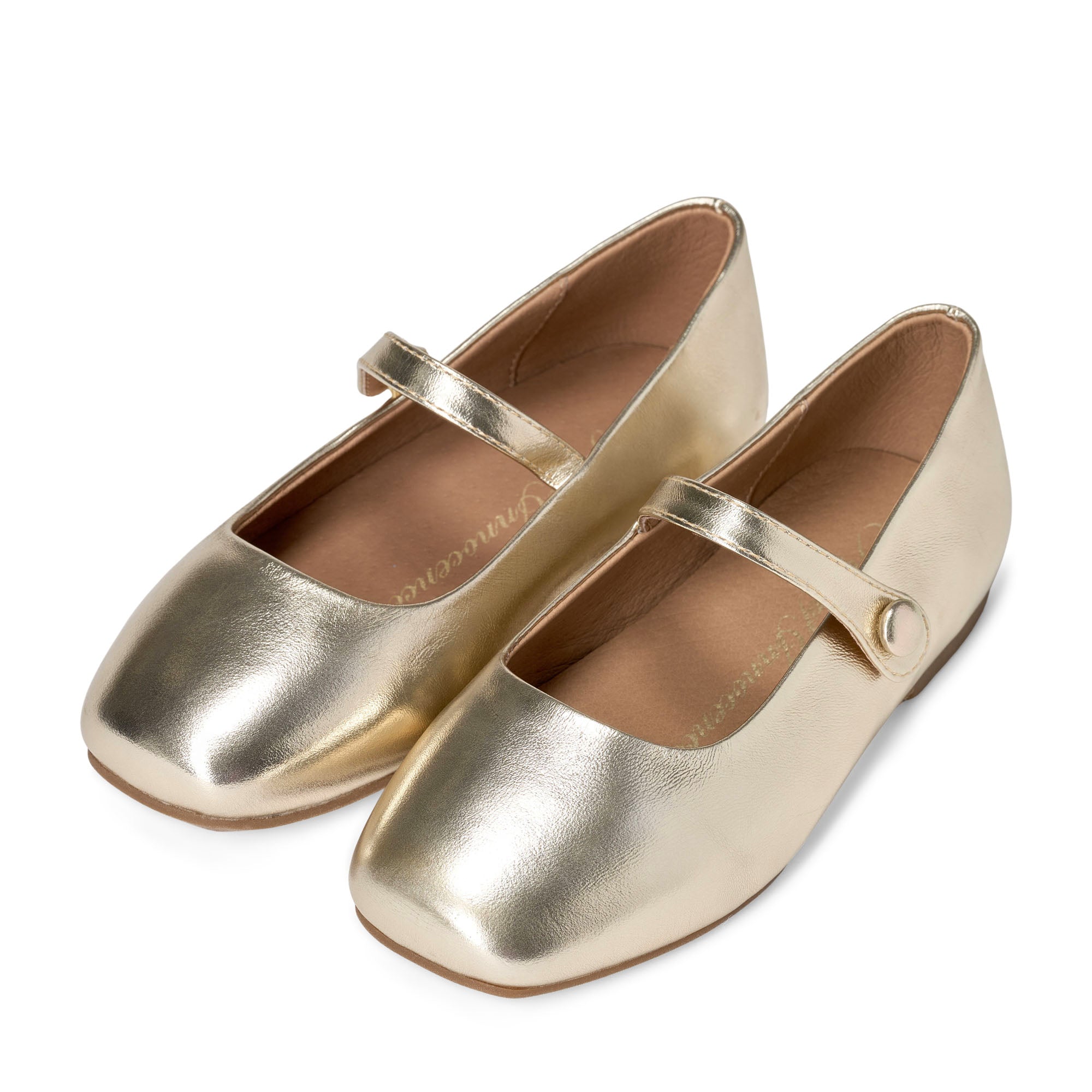 Туфли Chloe Leather Gold