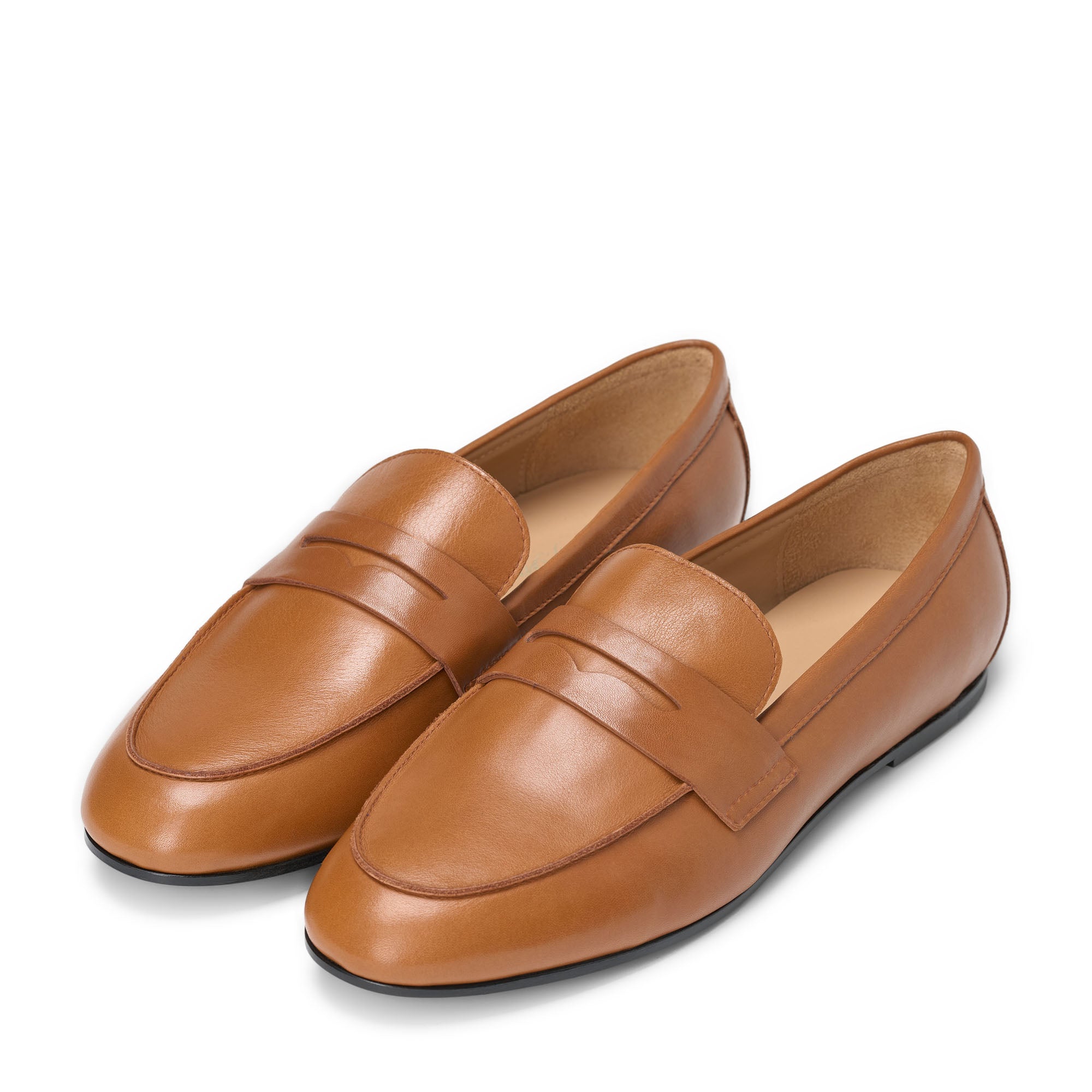 Лоферы Farley Leather Camel