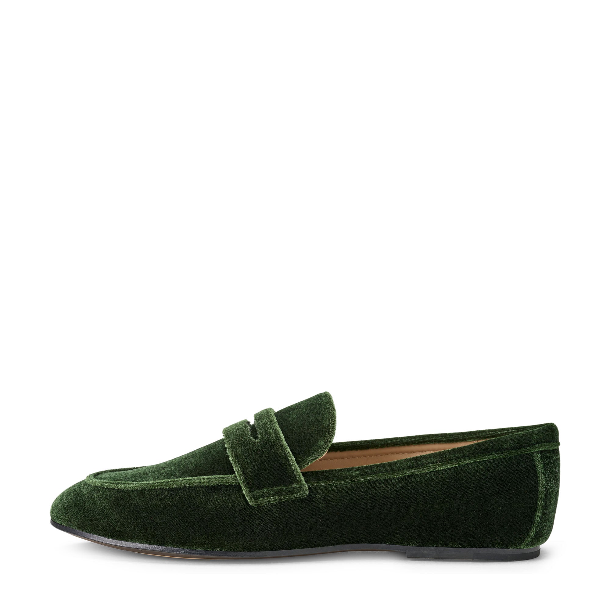 Лоферы Farley Velvet Green
