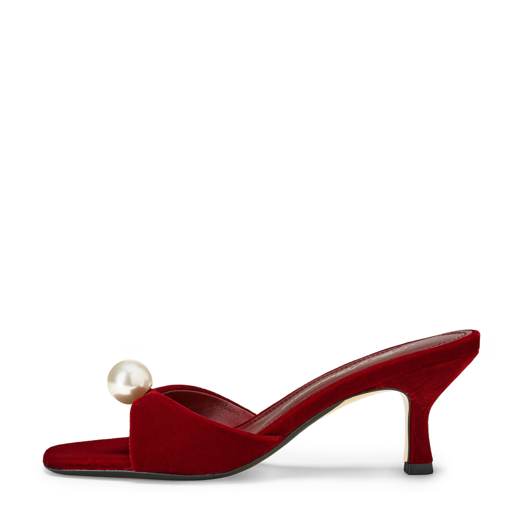 Мюли Sybil Velvet Red