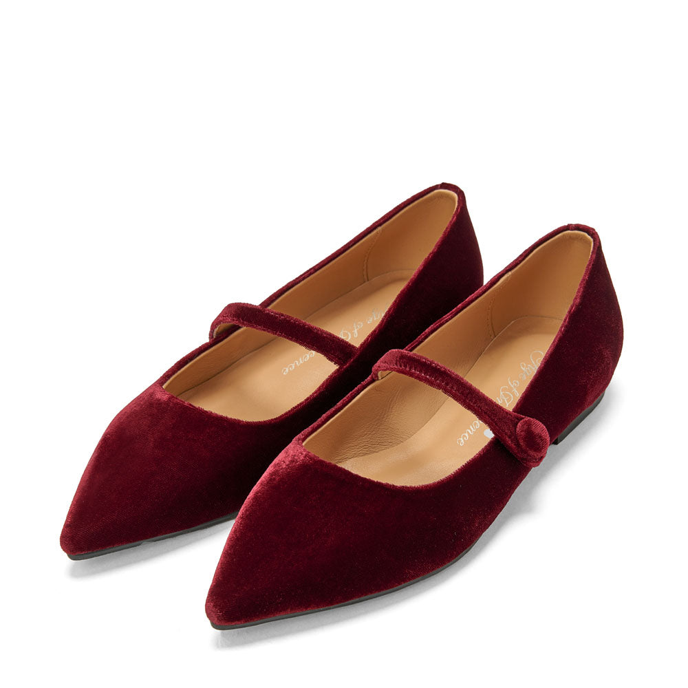 Туфли Thea Velvet Burgundy